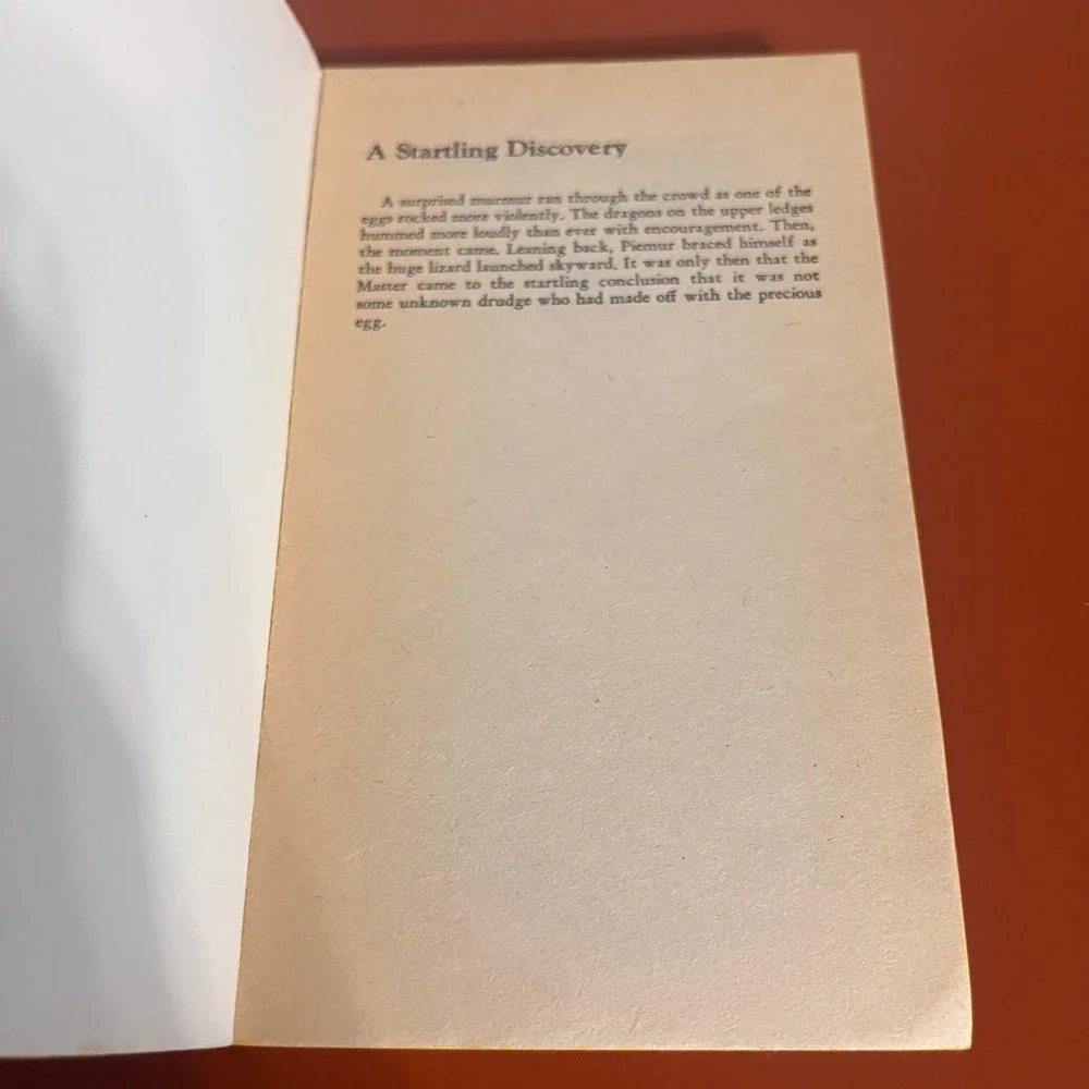 Dragondrums Anne McCaffrey Pern Harper Hall Trilogy Vintage Paperback 1980